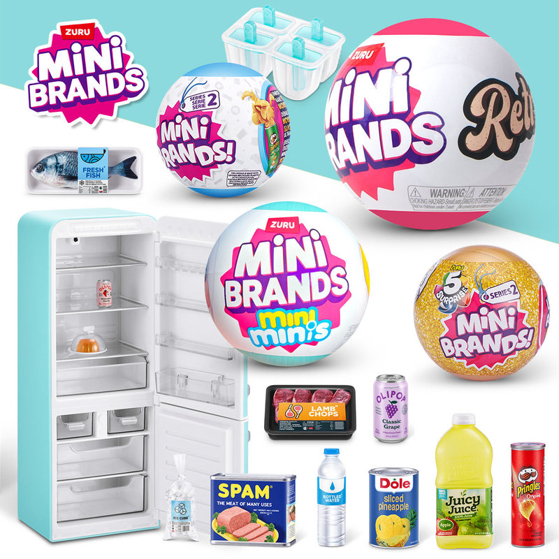 Kids Toys Brand - ZURU MINI BRANDS Realistic Miniature Refrigerator
