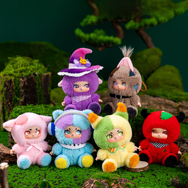 Soft Plush Doll - Cute Halloween Witch Doll Vinyl Face